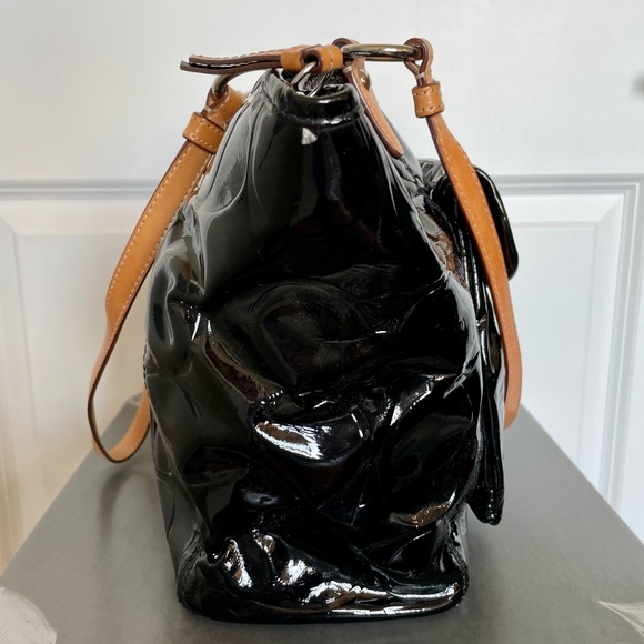 Coach Black Patent Leather Tote Bag - Picture 3 of 6